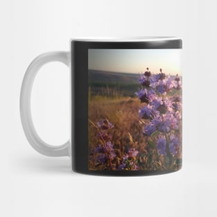 Purple Prairie Flower Sunset Mug